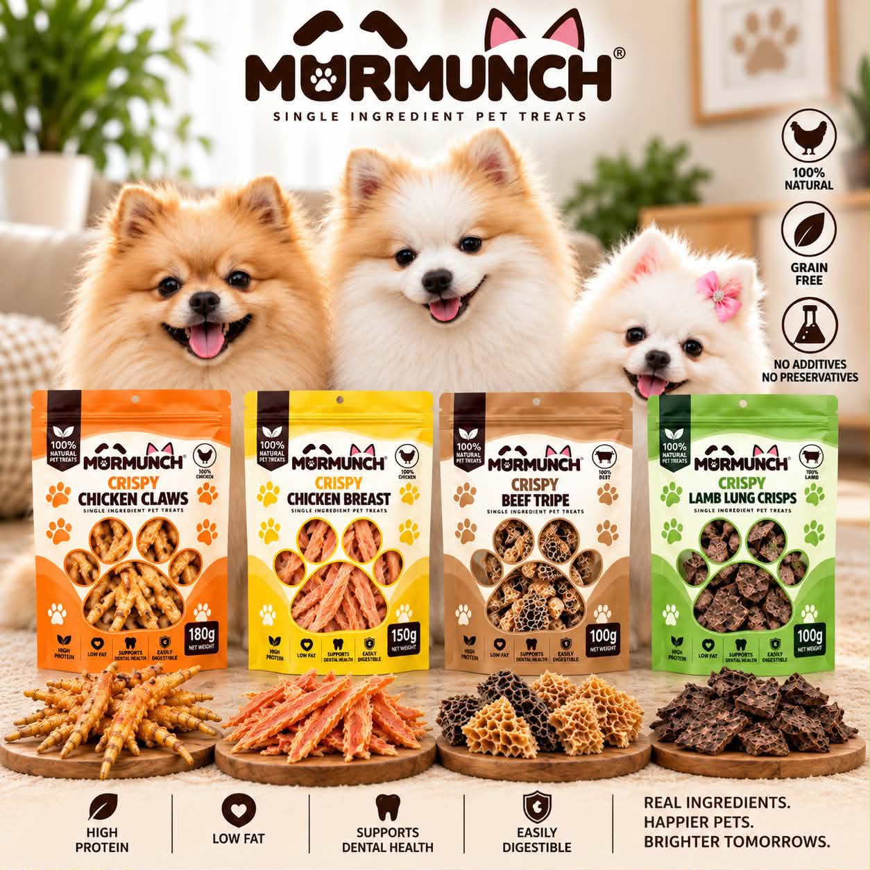 Murmunch range of natural pet treats